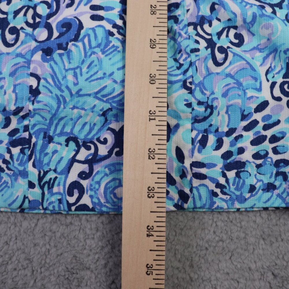 Lilly Pulitzer Mila Shift Dress Womens 4 Blue Light Aqua Spritz Bow Seahorse AOP - Picture 11 of 12
